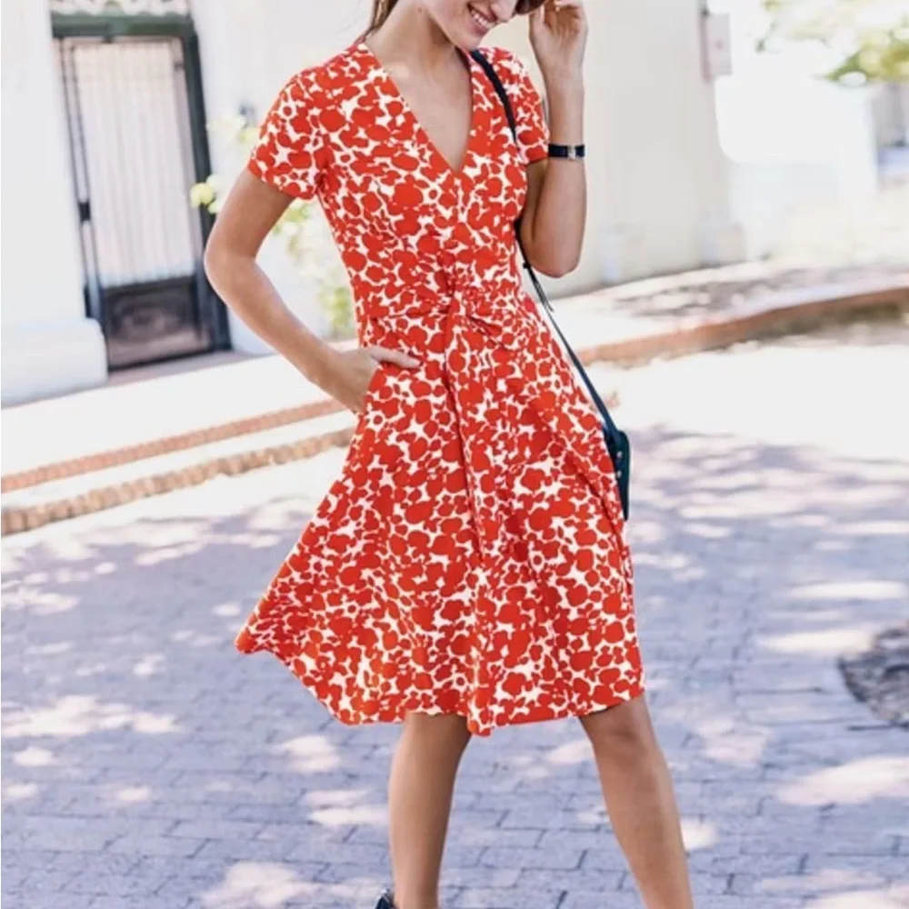 Boden - Red and white dress - Picture 2 of 6